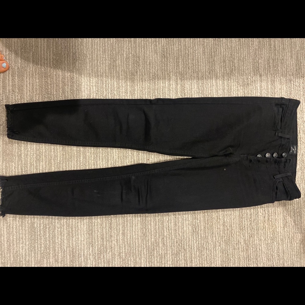 JBD Black skinny jeans with mid/high rise